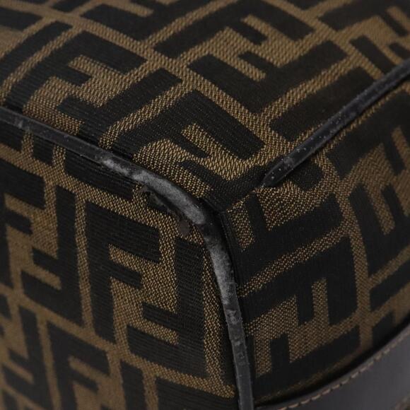FENDI Zucca Canvas Hand Bag Black Brown - Picture 9 of 13